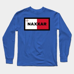 Naxxar City in Malta Flag Long Sleeve T-Shirt